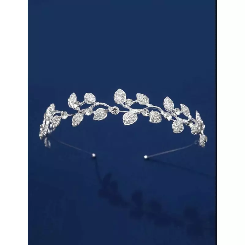 Diadema (Coronita) Mireasa cu Strasuri , tip Frunza-97987