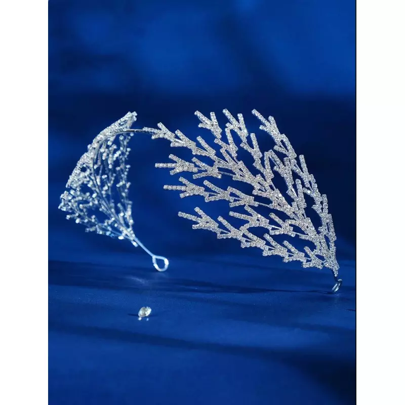 Diadema (Coronita) Mireasa cu Strasuri tip Bentita - 36 cm