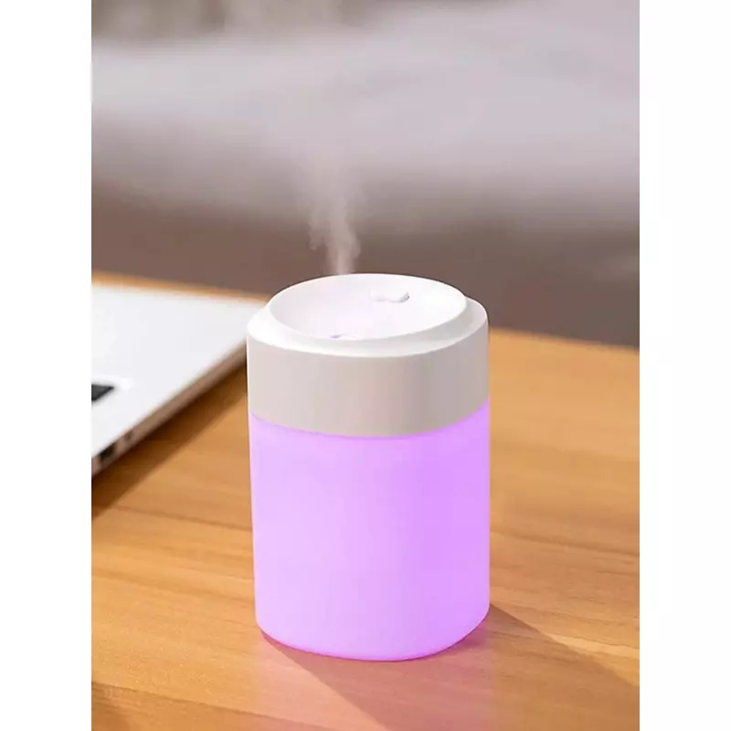 Umidificator camera Mini - de birou - Cablu USB - Capac Alb - 7 x 9.5 cm
