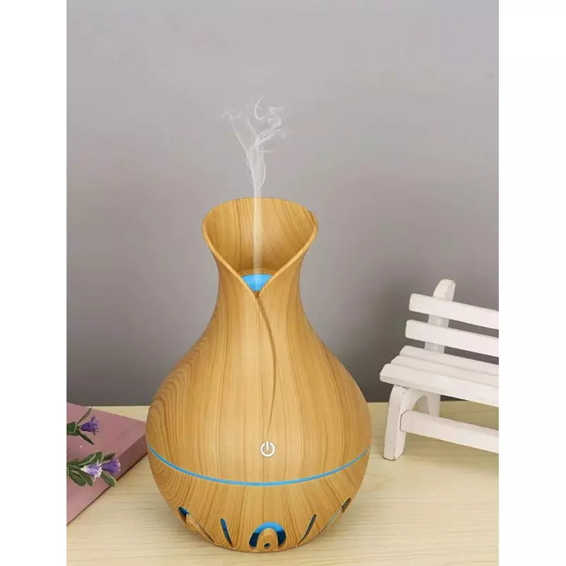 Umidificator camera - Forma de Vaza Bej - 10.3 x 10.3 x 15cm