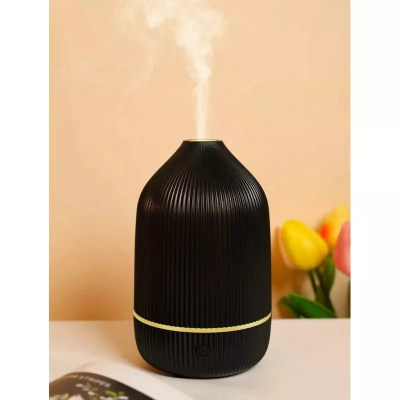 Umidificator camera Uleiuri Esentiale - Negru - Ultrasonic - 8 x 15 cm