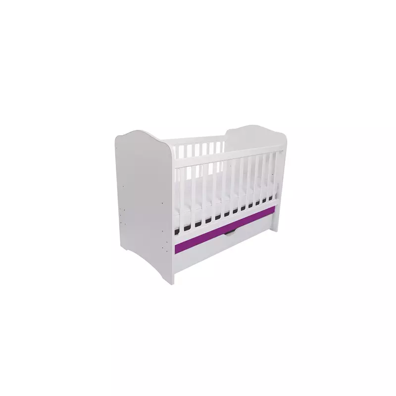 Patut Eurogloria Como cu sertar - Alb cu Violet