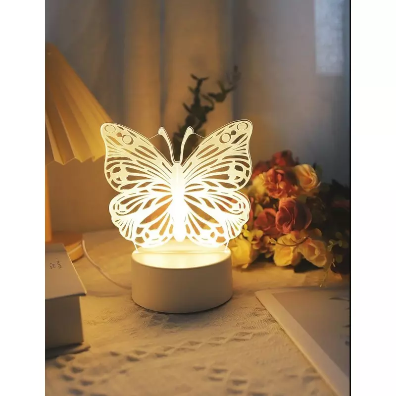 Lampa Decorativa 3D Fluturas - 13.7 x 10 x 13.7 cm
