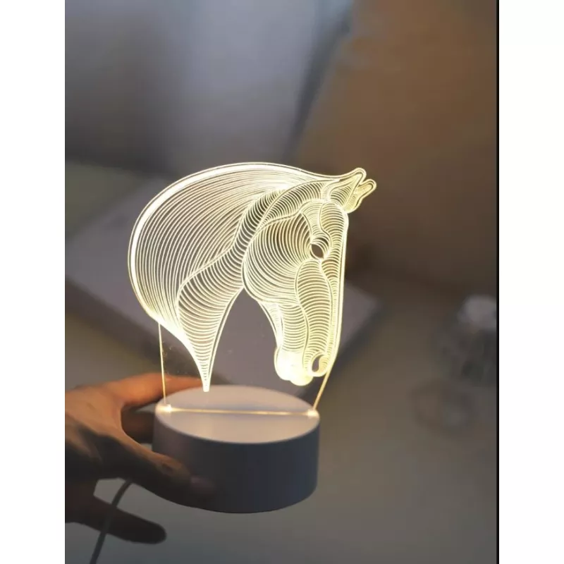 Lampa Decorativa 3D Cal - 13.5 x 9.7 x 20 cm