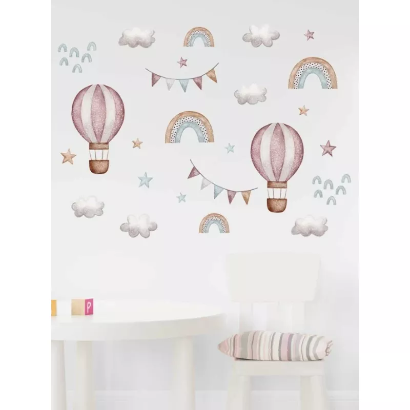 Sticker perete autocolant baloane de aer - 64 x 86 cm