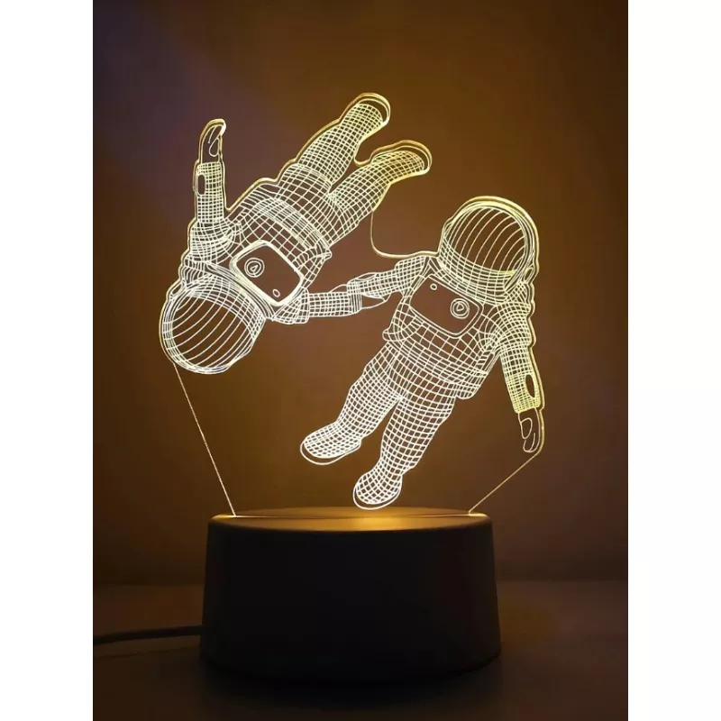 Lampa Decorativa 3D Astronauti - 13.5 x 10 x 20 cm