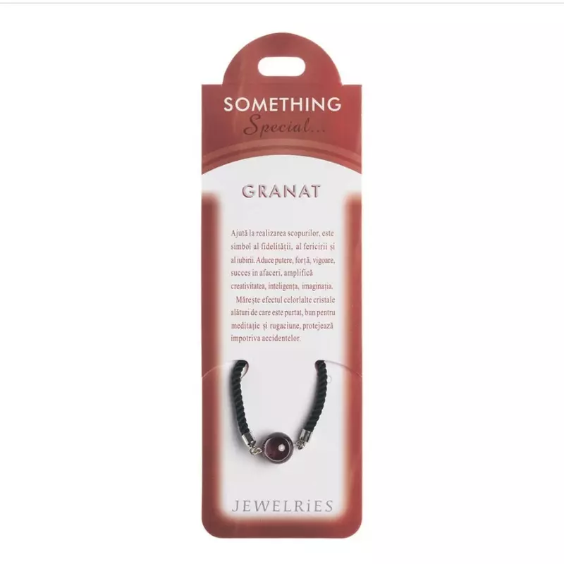 Bratara pietre semipretioase cu snur - Granat