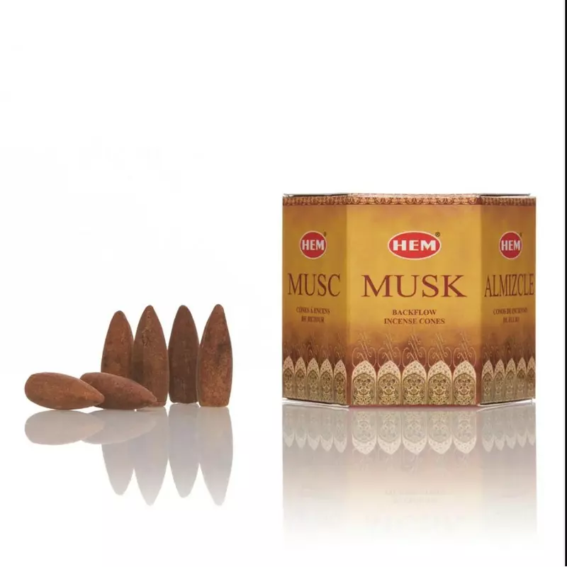 Conuri parfumate Backflow - 40 Buc - Musk