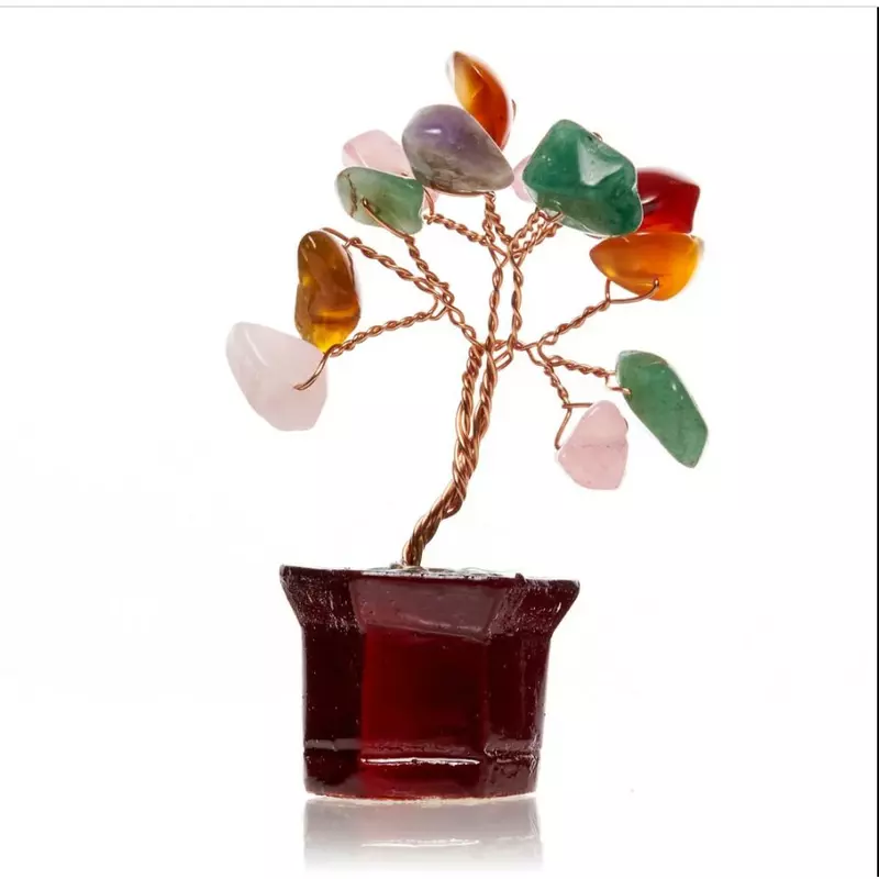 Pom cu Pietre Semipretioase - Pietre Mixte SS92B 6,5cm