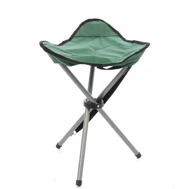 Scaun pescuit, camping, pliant, structura metalica, verde, 31 x 31 x 43cm