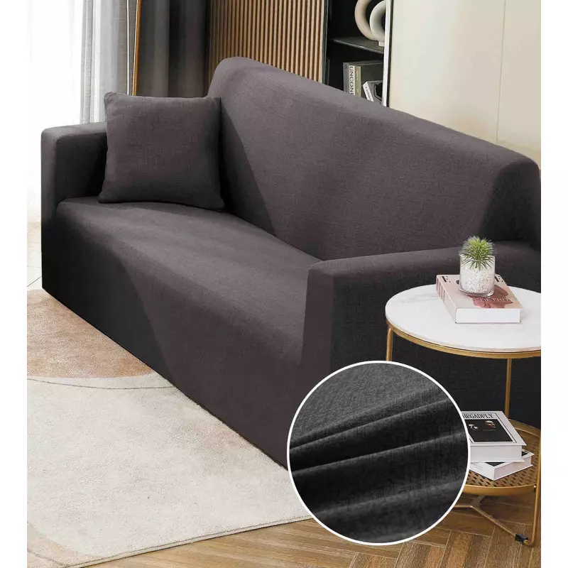 Husa Canapea 3 Locuri Elastica Moderna Gri Inchis - JO880