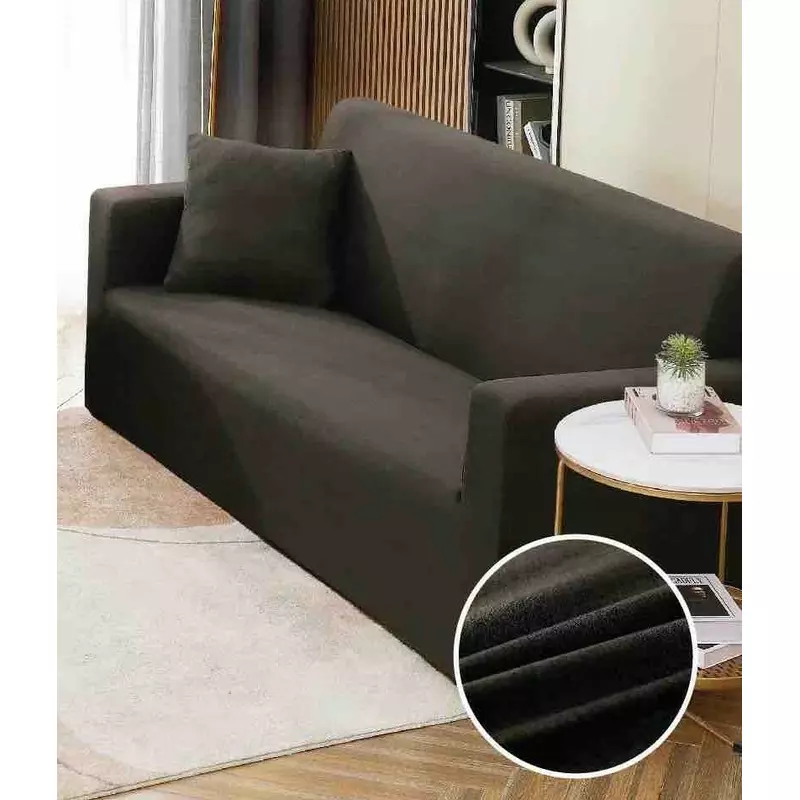 Husa Canapea 3 Locuri Elastica Moderna Negru - LJO574