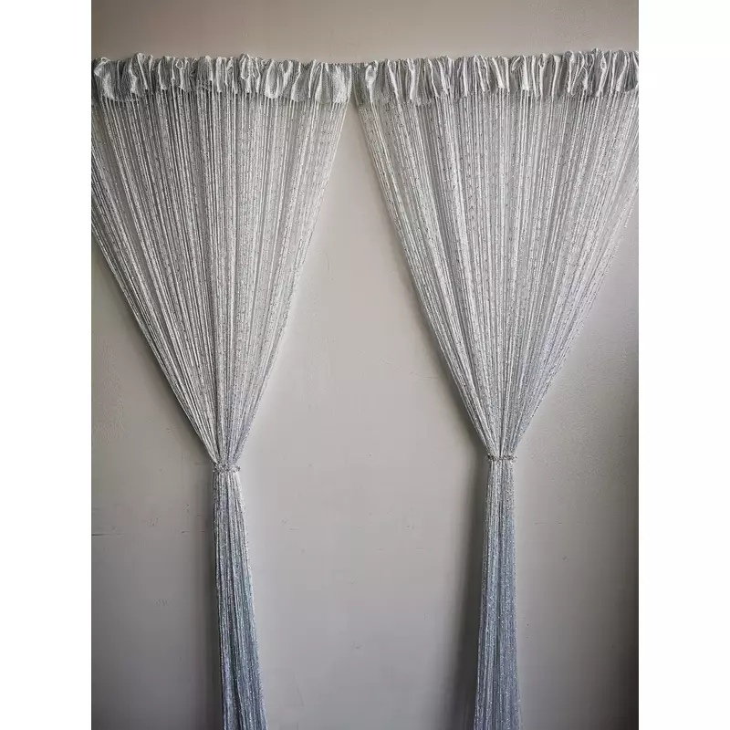 Perdea decorativa din gama perdele franjurate, 3 metri x 3 metri, 1col1 alb