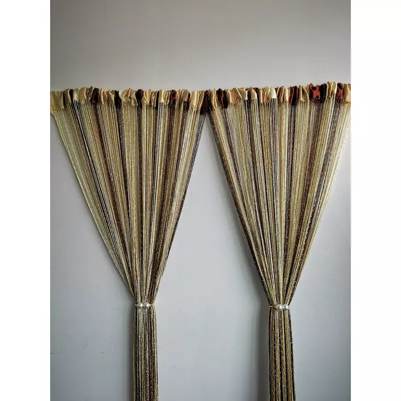 Perdea Decorativa 3x3m , Maro-alb-Cream , 1COL8