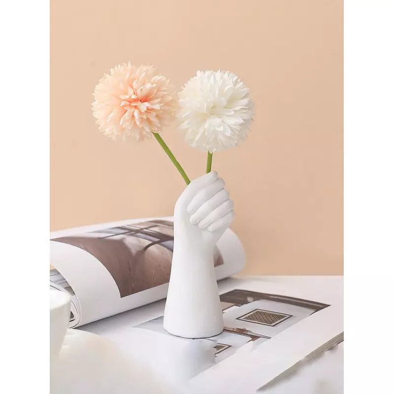 Vaza Decorativa Mana, Alba, 14.5x5.5cm - 08881