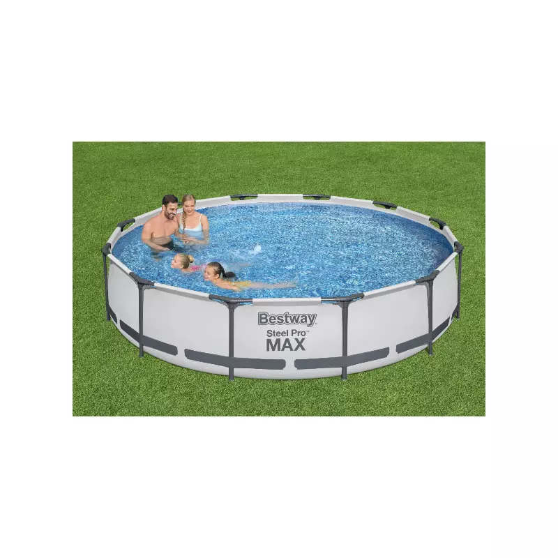 Piscina Bestway Steel Pro MAX, pompa filtrare, 3.66m x 76 cm