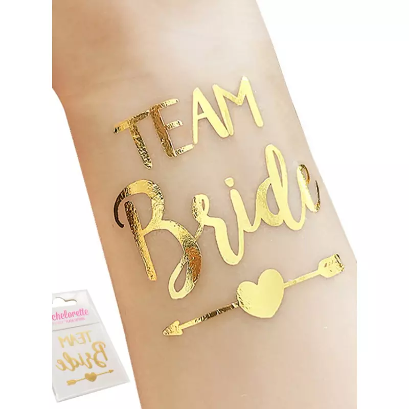Set 10 Tatuaje Temporare Petrecerea Burlacitelor “Team Bride” - 99287
