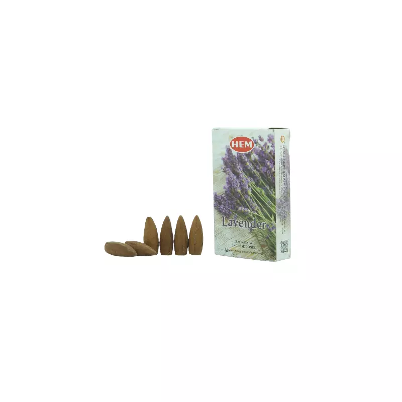 Conuri parfumate Backflow - 10 Buc - Lavender