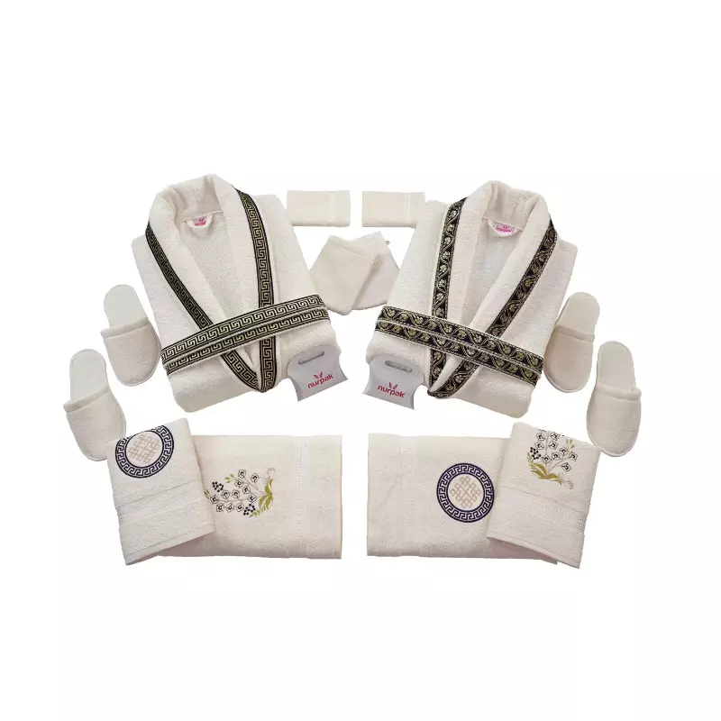 Set Prosoape si Halate 14 Piese din Bumbac 100%