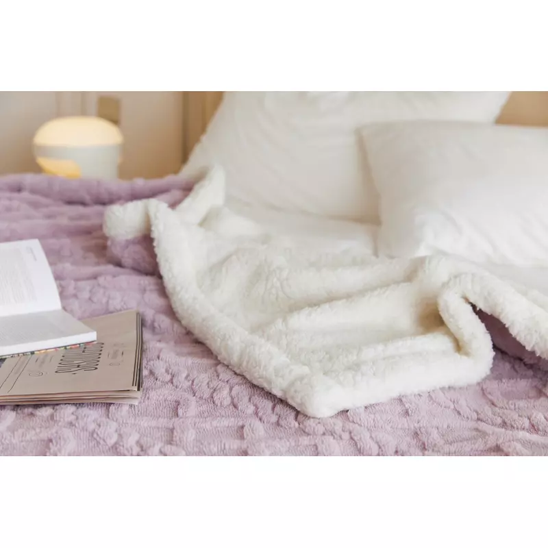 Patura Cocolino cu Blanita Uni, Model Tricotat-JO262 MOV