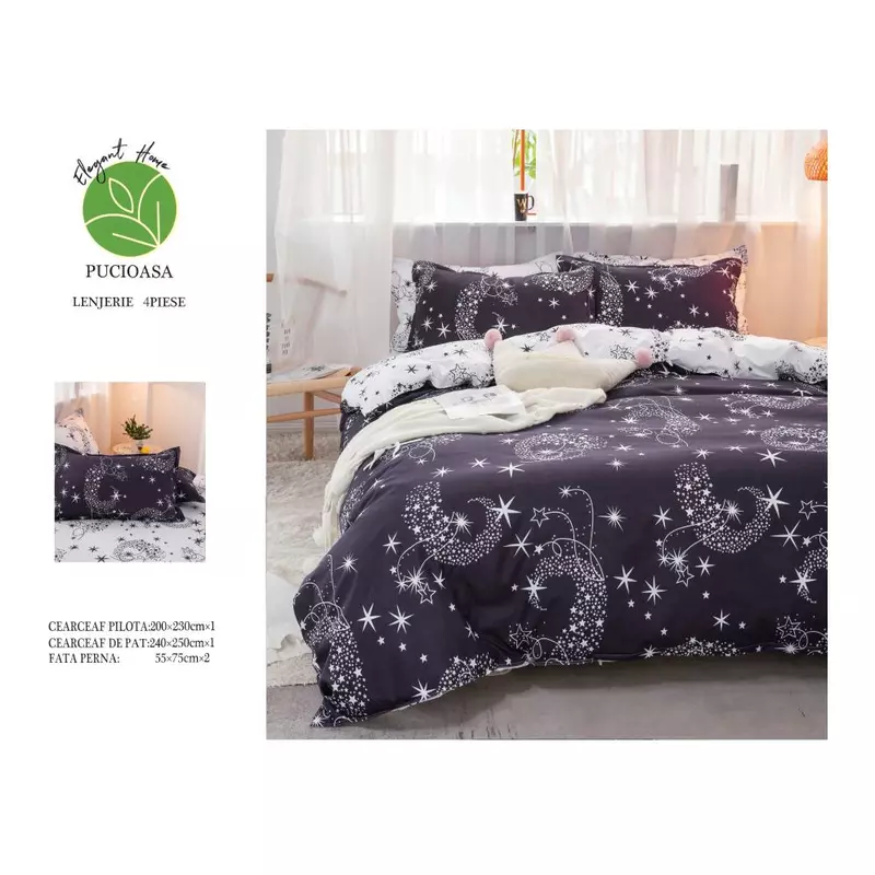 Lenjerie de pat bumbac satinat - sipra50-527
