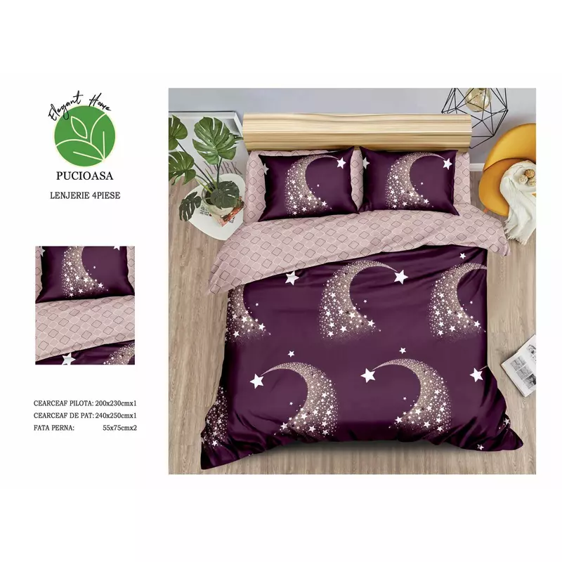 Lenjerie de pat bumbac satinat - sipra50-582
