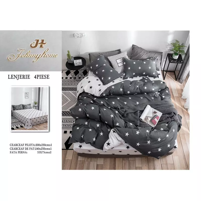 Lenjerie de pat bumbac satinat - sipra50-599