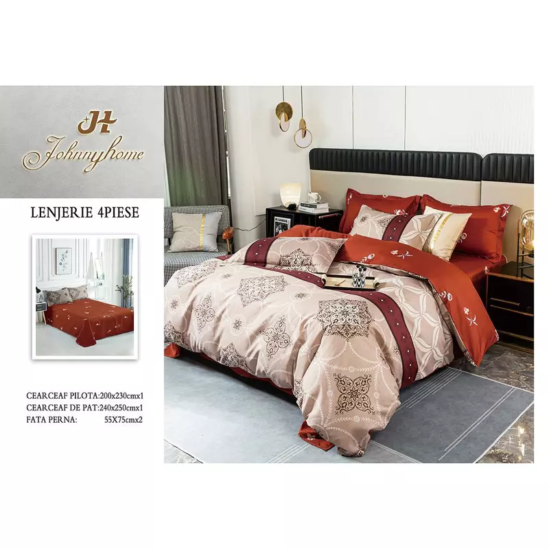 Lenjerie de pat Bumbac Satinat - SIPRA50-648