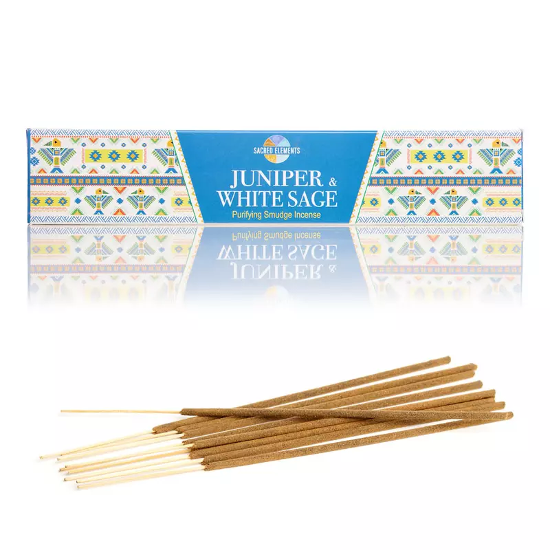 Betisoare Parfumate Dreptunghi - Set 10 Buc -Sacred Elements Juniper White Sage