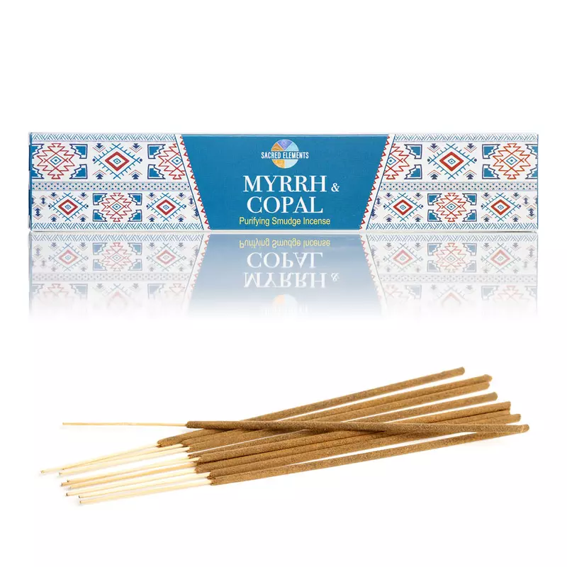 Betisoare Parfumate Dreptunghi - Set 10 Buc -Sacred Elements Myrrh Copal