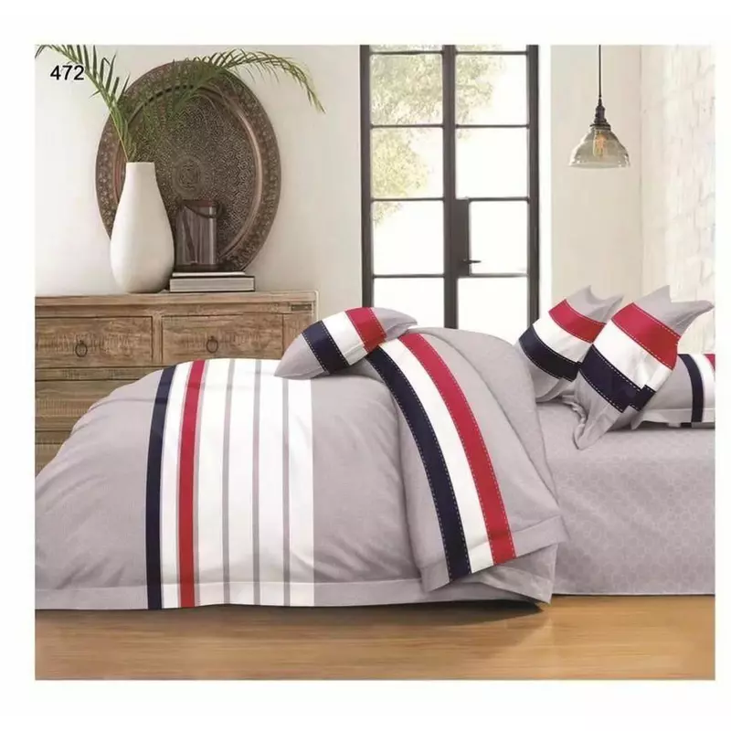Lenjerie de pat Bumbac Finet 6 piese cu elastic - PUC18
