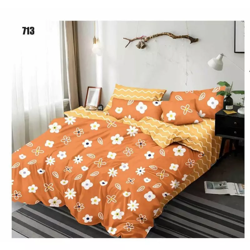 Lenjerie de pat Bumbac Finet 6 piese cu elastic - PUC39