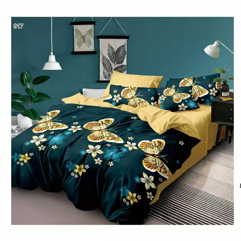 Lenjerie de pat Bumbac Finet 6 piese cu elastic - PUC47