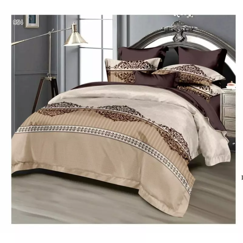 Lenjerie de pat Bumbac Finet 6 piese cu elastic - PUC63