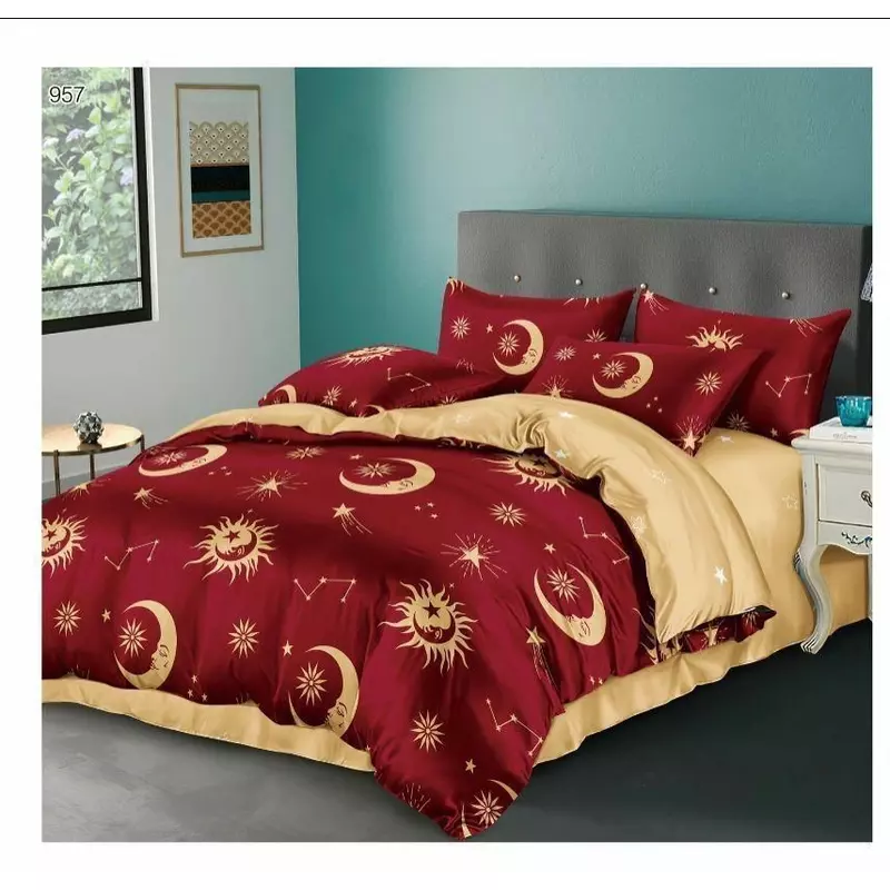 Lenjerie de pat Bumbac Finet 6 piese cu elastic - PUC74